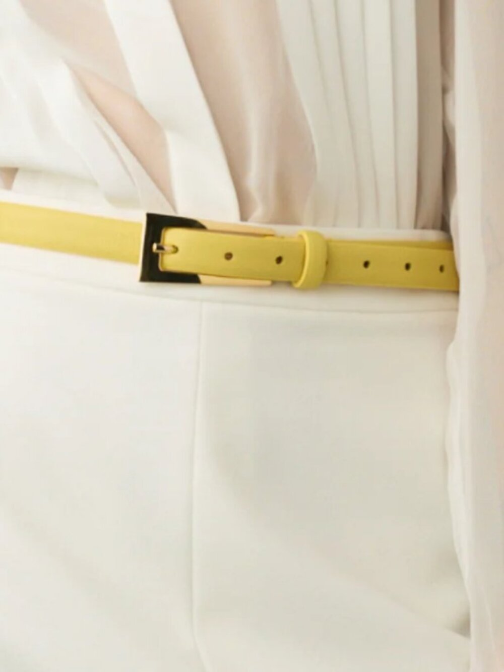 Aureum Collective Mini No. 10 Belt | Canary Yellow/Gold - XS/S